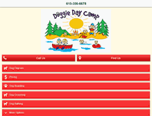 Tablet Screenshot of dogdaycarenashville.com